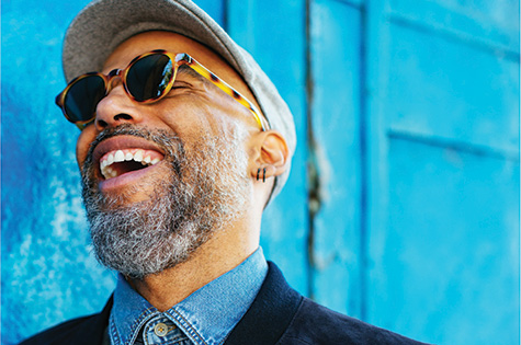 Man in sunglasses smiling