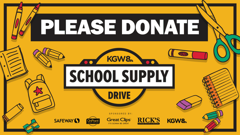 2026 School Supply Drive KGW Onpoint donate