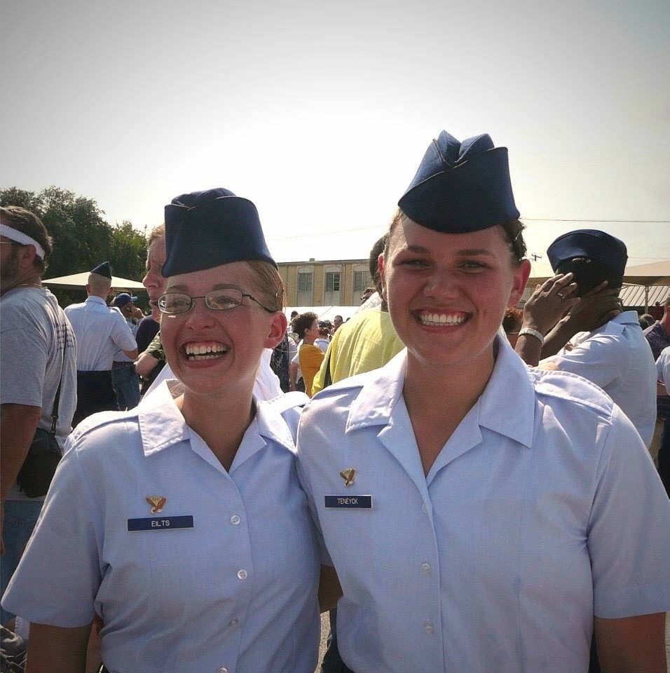 photo of Aimee in uniform from her time in the air force