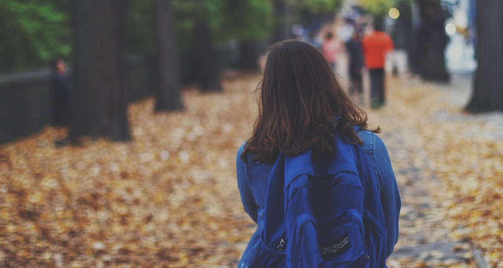 Youth Villages Oregon_girl walking at fall