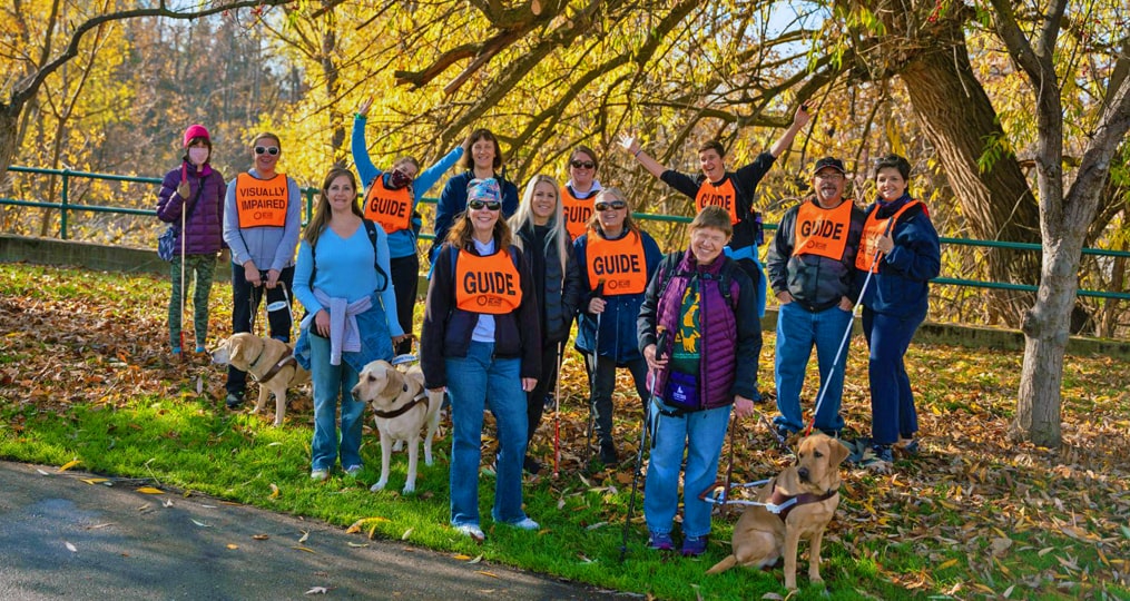 Group photo of the NW Association for Blind Athletes