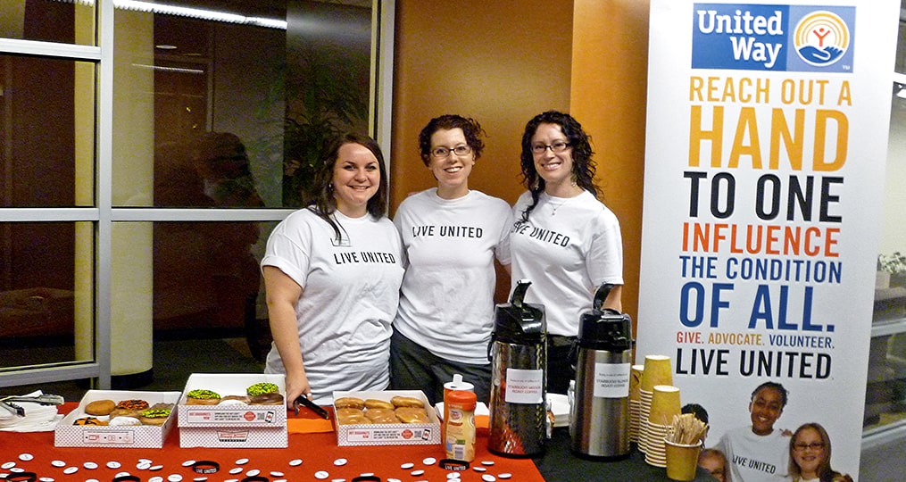 United Way Booth OnPoint Volunteer Group