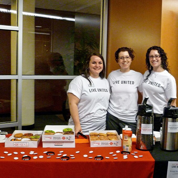 United Way Booth OnPoint Volunteer Group
