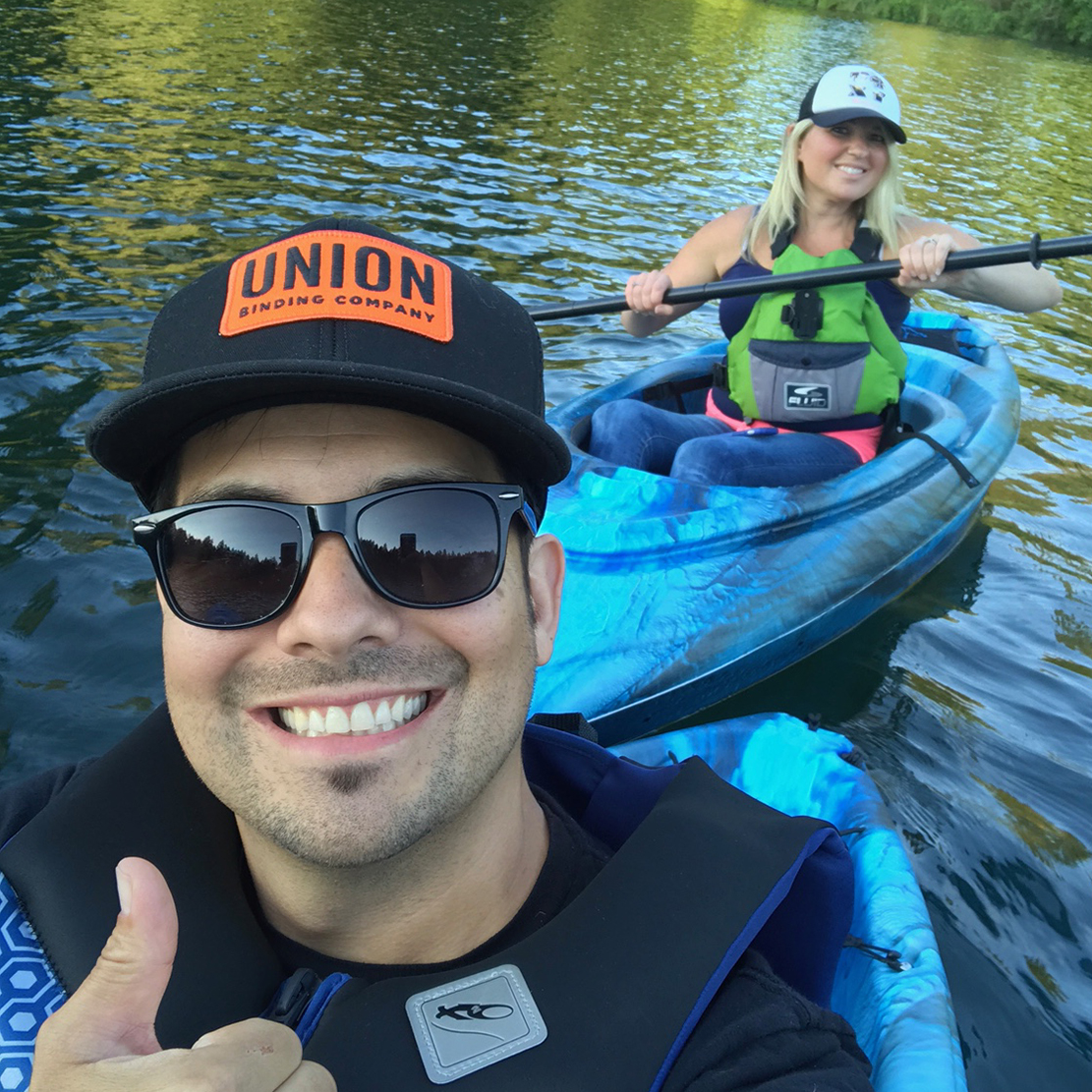 spotlight interview with Alyssa Gonzales-Kayaking with Brian