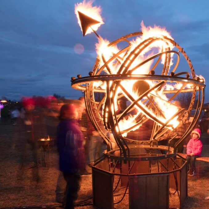 Enjoy the Best of Central Oregon at Winterfest 2022_fire sculpture