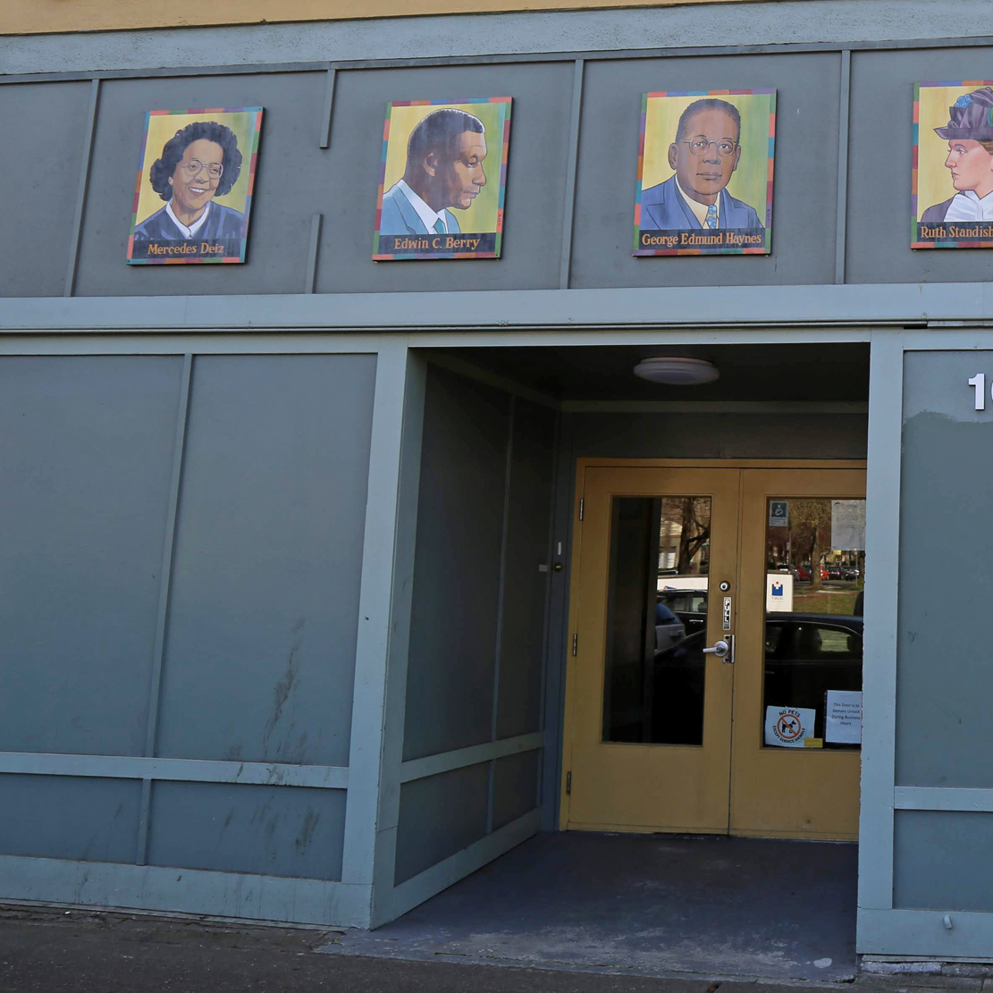 black history month 2021_front of building at Urban League of Portland