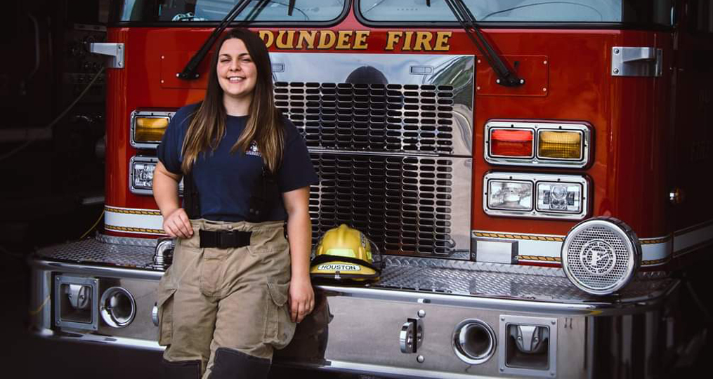 employee spotlight with Angel Houston_Dundee Fire and Rescue Volunteer