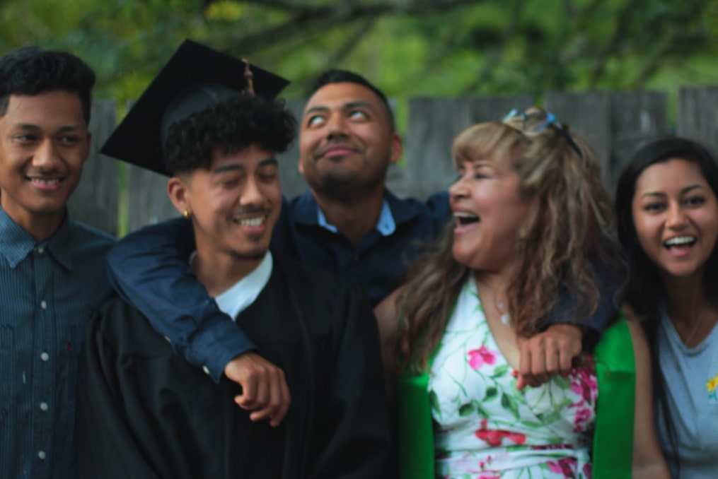 employee spotlight with Steve Martinez-photo of Steve with family celebrating