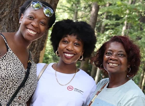 Three woman smiling for Urban-League-of-Portland