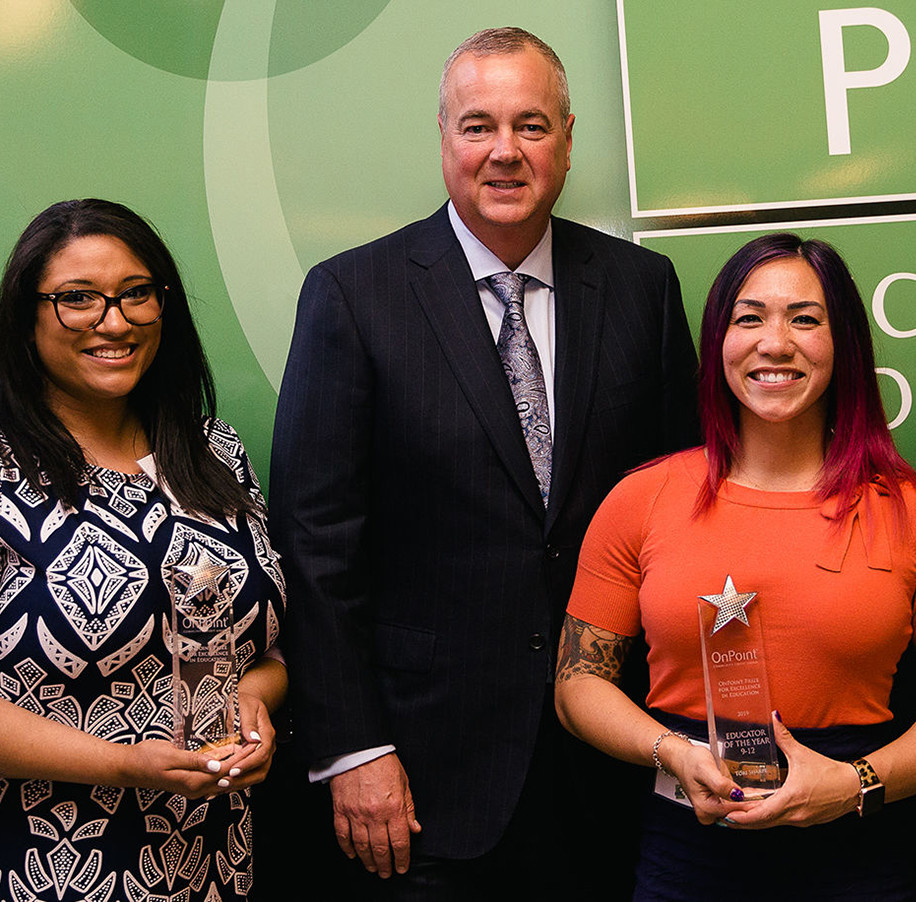 2019 OnPoint Prize winners with OnPoint CEO