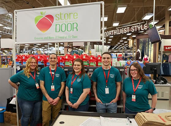 onpoint employees volunteering for store door apply for funding