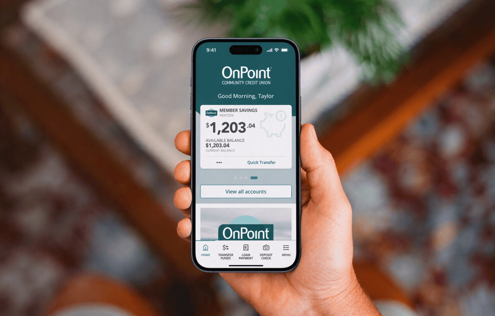 OnPoint digital banking modern experience