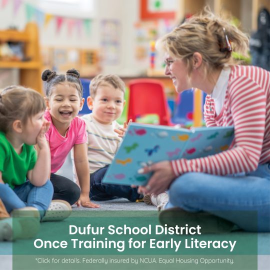 dufur elementary community builder award onpoint cu