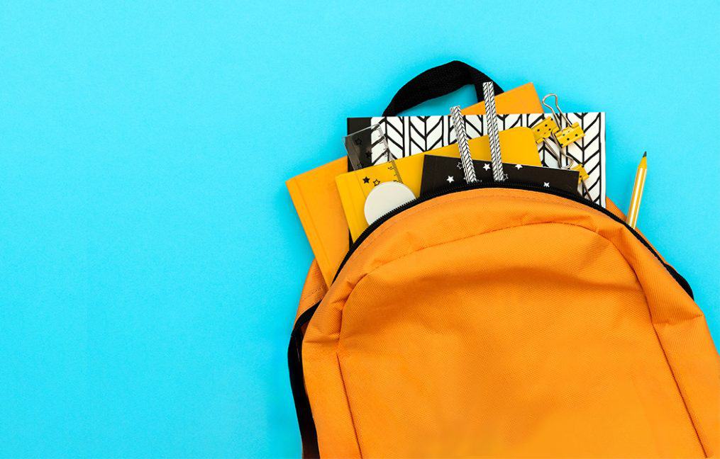 corvallis 1 year anniversary onpoint community credit union book bag with school supplies
