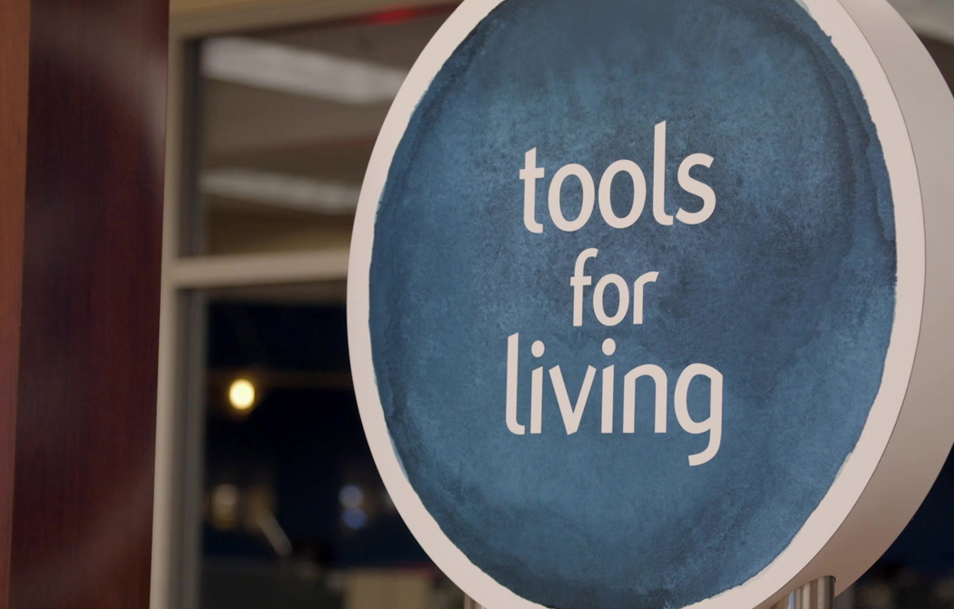 Tools for living OnPoint branch signage