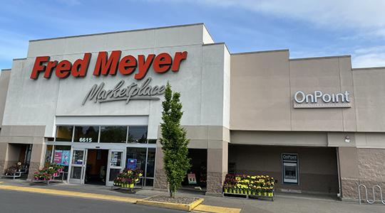 Exterior of 67th & Glisan OnPoint Branch inside Fred Meyer
