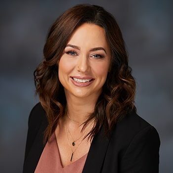 Studio portrait of Rachel Hanson