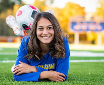 OnPoint OSAA Scholar, Rachel Maness in Sam Barlow High School soccer uniform