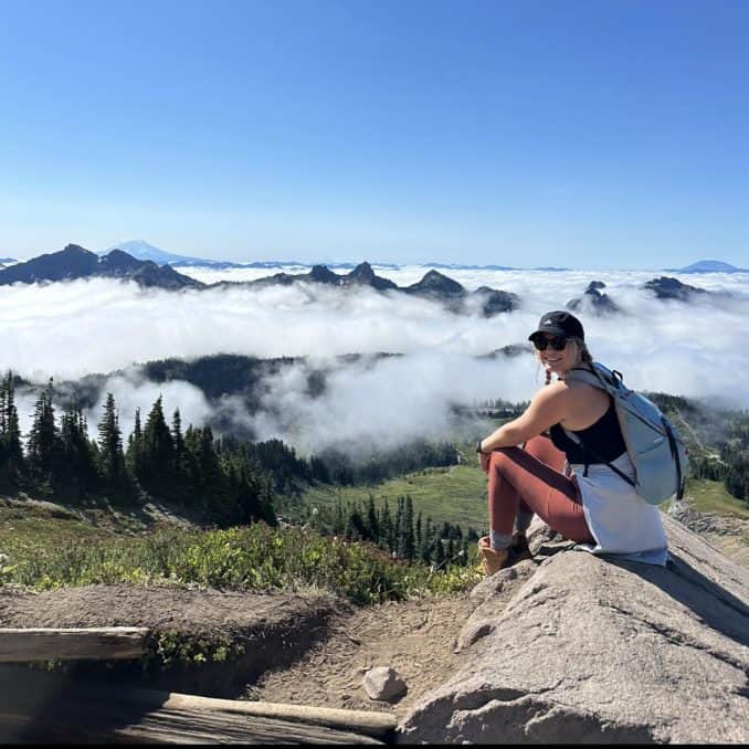 Jessie Dykes OnPoint Community Credit Union Employee spotlight mountain top featured image