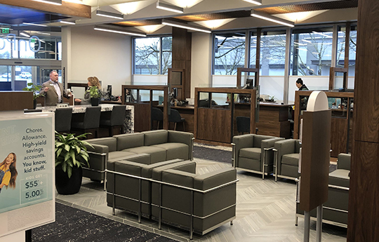 Interior of new Lloyd Center branch