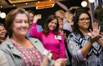 OnPoint Prize 2019 reception. Waiting for winners to be announced.