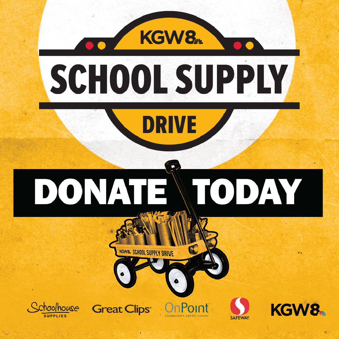 KGW School Supply Drive - Donate Today