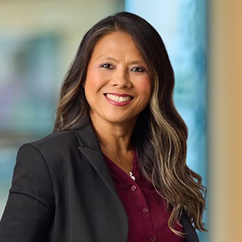 Denise Smoke OnPoint Mortgage Professional Headshot Bank Back drop