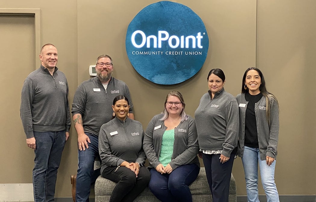 OnPoint Springfield Branch team celebrate the opening of their new branch.