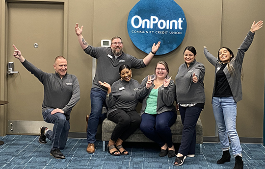 OnPoint Springfield Branch team celebrate the opening of their new branch.