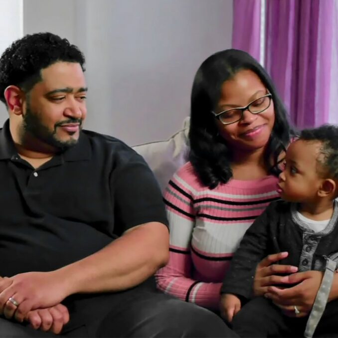 GreenPath⁠—now helping OnPoint members achieve financial wellness-Lavell family sitting together during their video interview and testimonial