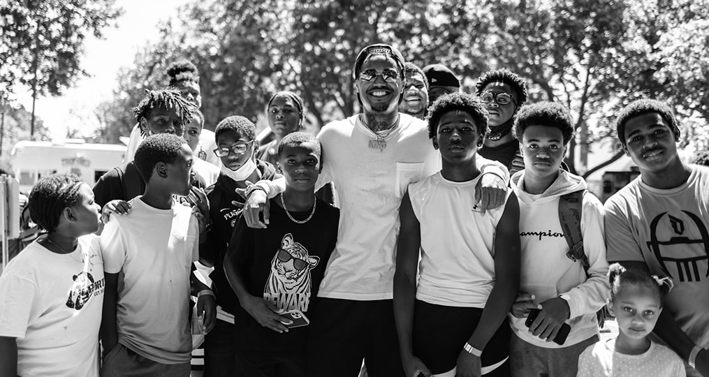 SEI—forming deep connections through culturally responsive support-black and white group photo of local kids in PDX