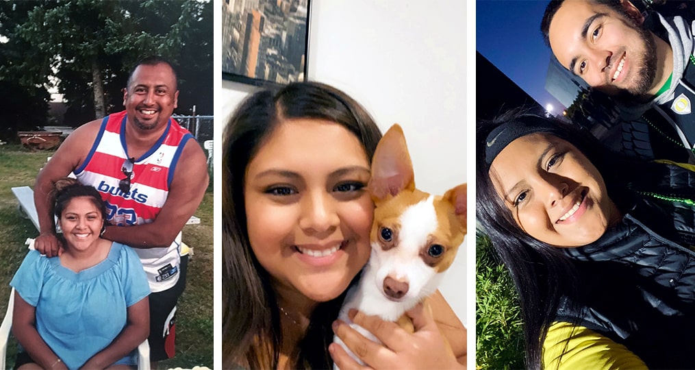 employee spotlight with Alexandra Loza-Alexandra with brother-puppy-and-friend