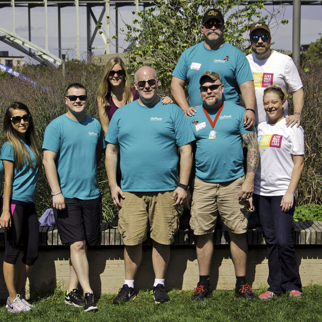 Cascade Aids Walk 2017 photo of OnPoint participants