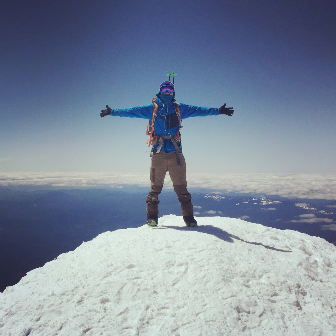 Mark Hoffman on the Mt. Rainier Summit