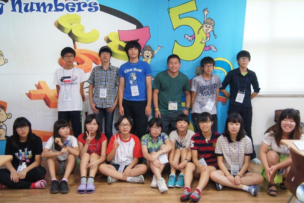 Employee spotlight with Brian Clemmons-Brian teaching English in South Korea