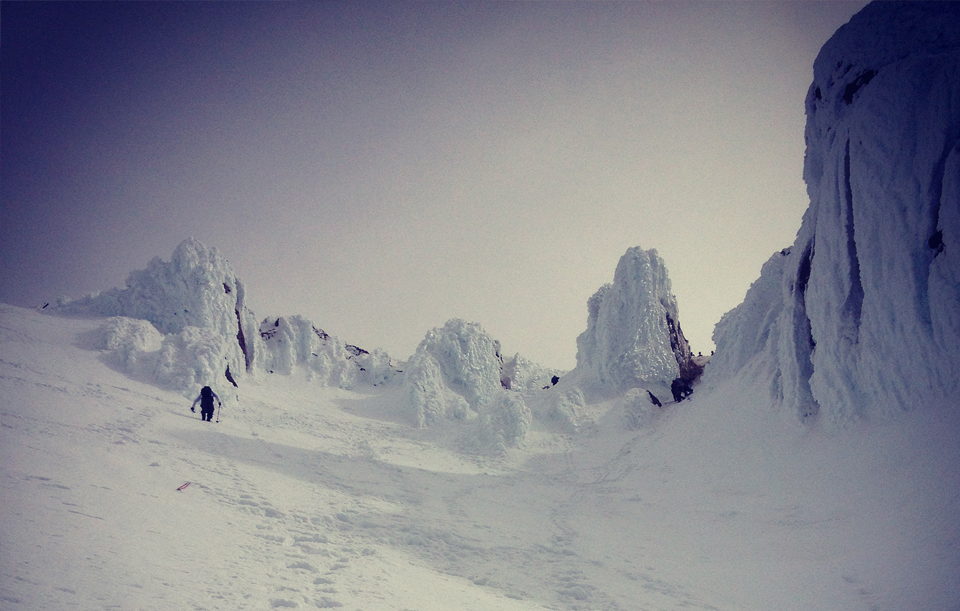 Mark Hoffman hiking through the Pearly Gates