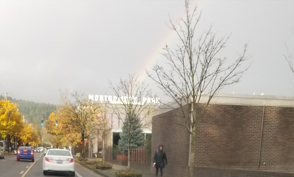 Rainbow over Montgomery Park