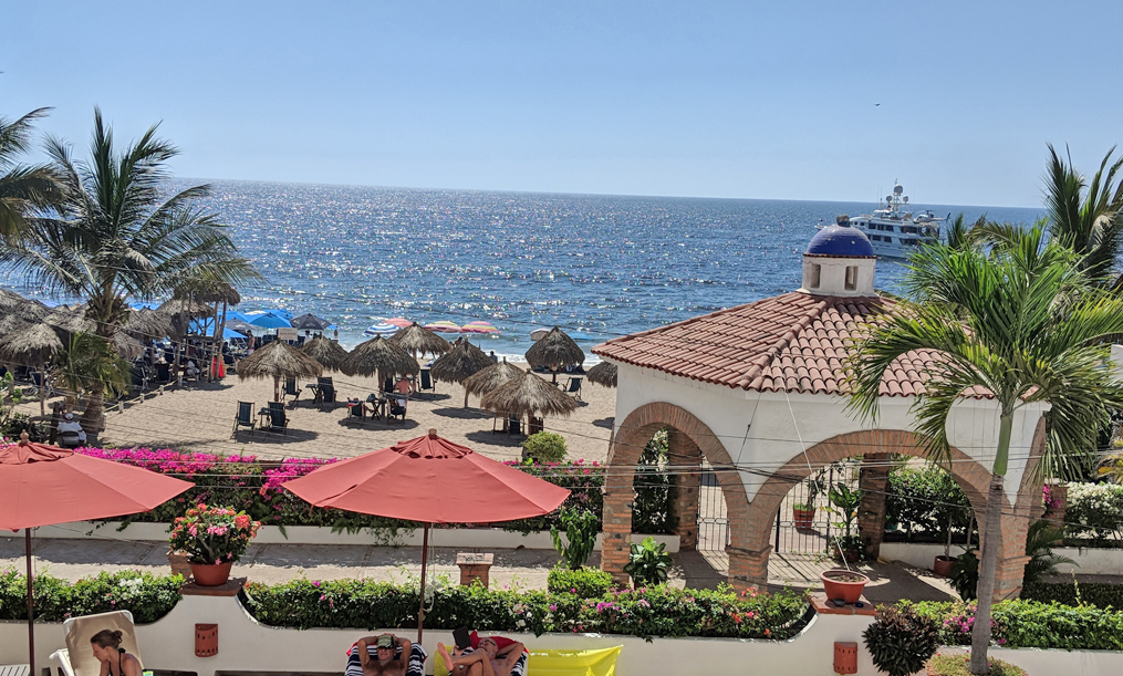 view of the beach at Puerto Vallarta Mexico