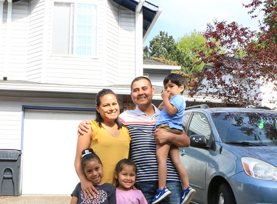 latinx family smiling