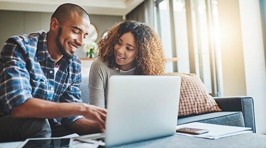 couple managing finances