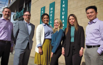 OnPoint Mortgage team standing in front of the NW 27th and Vaughn Branch